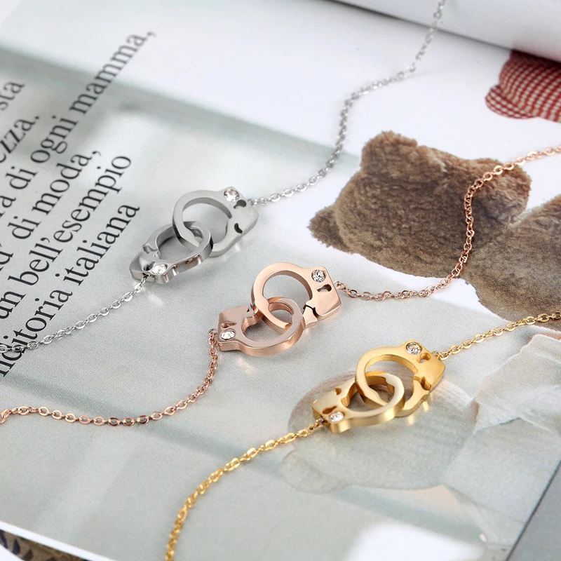 Новое поступление наручники с инкрустированным кристаллом женское ожерелье