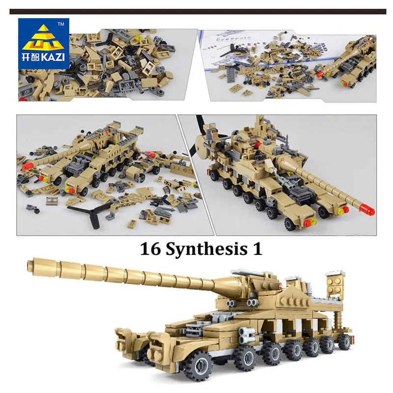 Конструктор детский военное оружие совместим с самоблокирующимися танками 1 2017 |
