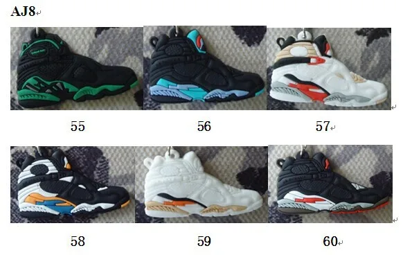 FedEx 100 шт/партия air jordan обувь ПВХ брелок \ Брелок \ брелок