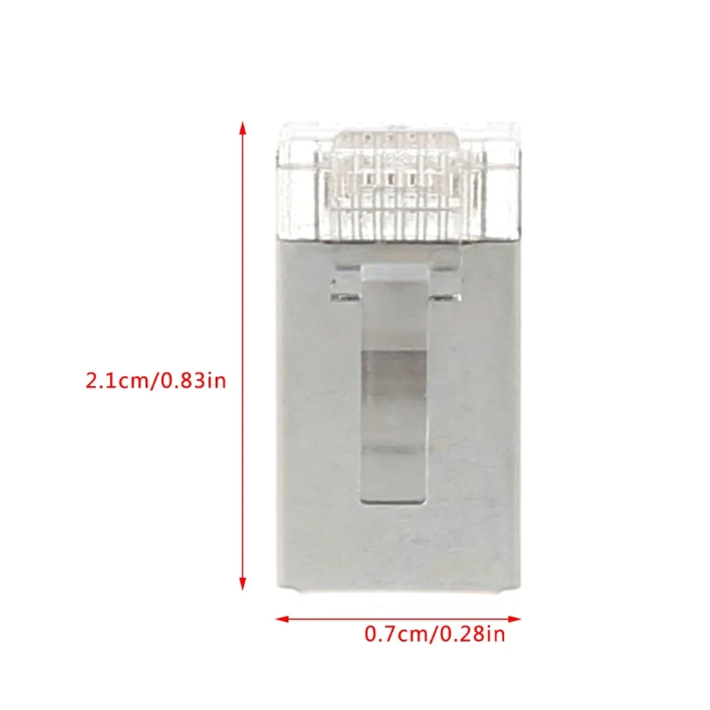 1 шт. 50/60 шт CAT5 RJ45 8 контактный экранированный модульный разъем Ethernet сетевой кабель