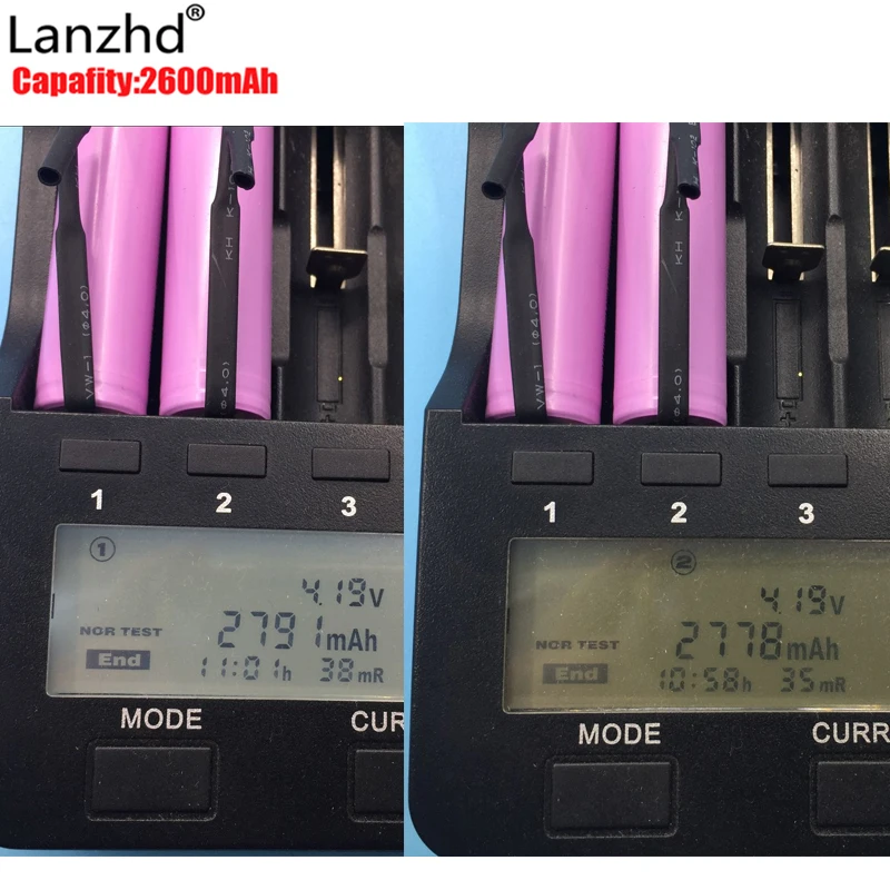 Перезаряжаемая батарея INR18650 18650 для аккумуляторов li ion 20A разряд 2600mAh 3 7 V + DIY
