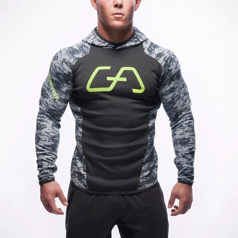 2016 мужские повседневные толстовки фитнес брендовая одежда Camisetas спортивные