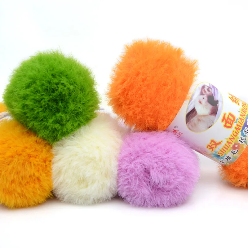 400 г/лот норковая кашемировая пряжа для вязания длинная Пряжа Детская вязальная