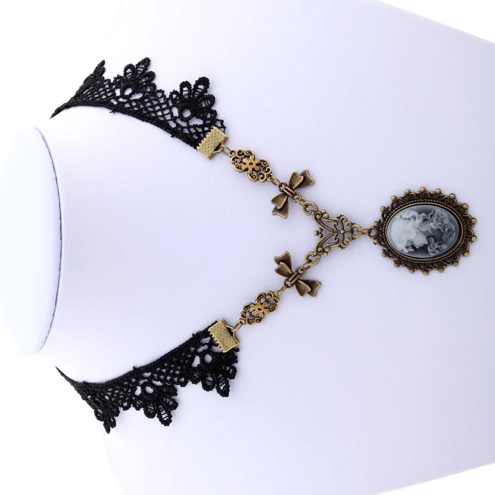 YAZILIND красивая девушка голова подвеска в форме капель воды ожерелье Скрещенные