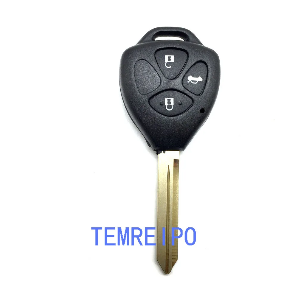

20 шт./лот, сменный Автомобильный Транспондер для ключей Toyota Camry, 3 кнопки, дистанционный ключ toy47, замена Blan
