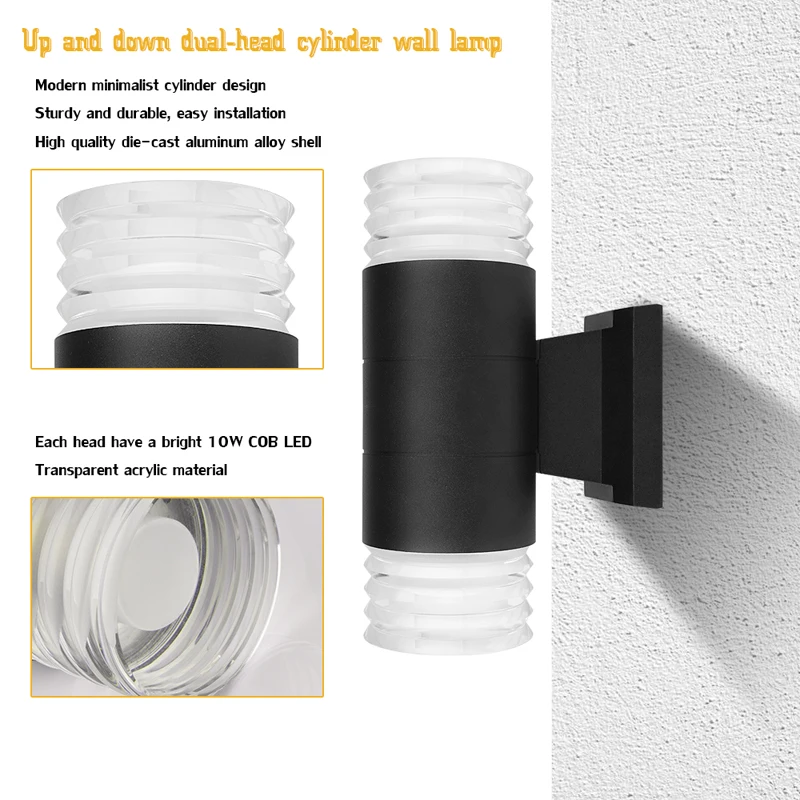 Современный стиль Крытый открытый декоративный водонепроницаемый IP65 Настенный