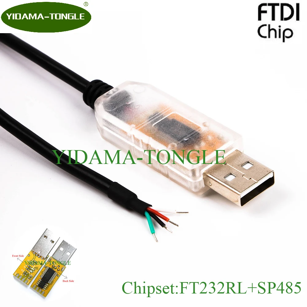 FTDI чип usb к RS485 кабель с TX/RX светодиодами 6ft проводу конец адаптера USB WE совместимый