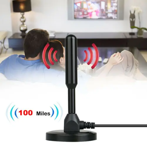 Портативная ТВ антенна для показа ТВЧ DVB T усиленная 25dBi дальность действия 200 миль