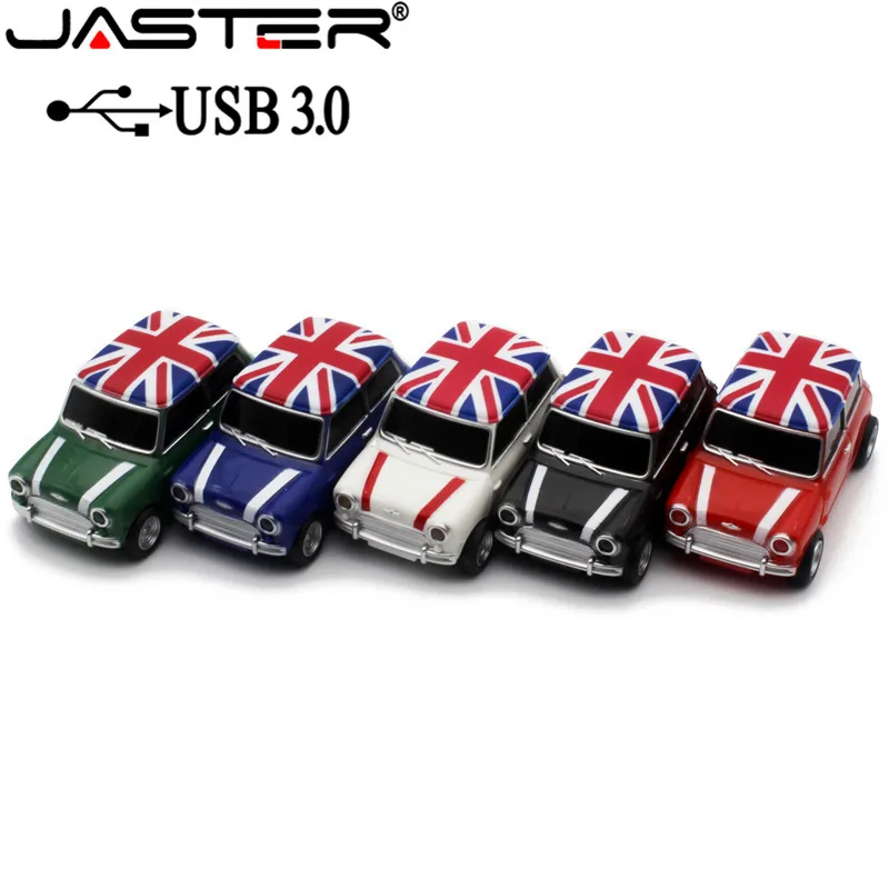 JASTER Symulacja samochodu 64 Гб USB Mini Kreatywny Cooper Samochody Modelu usb 3 0 флеш-карта памяти Флеш накопитель