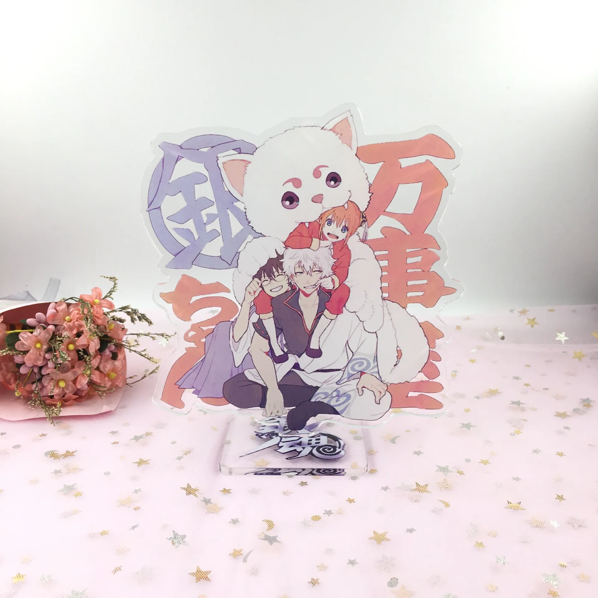 15 см одна часть аниме Gintoki пятиконечная звезда брелок Двусторонняя модный