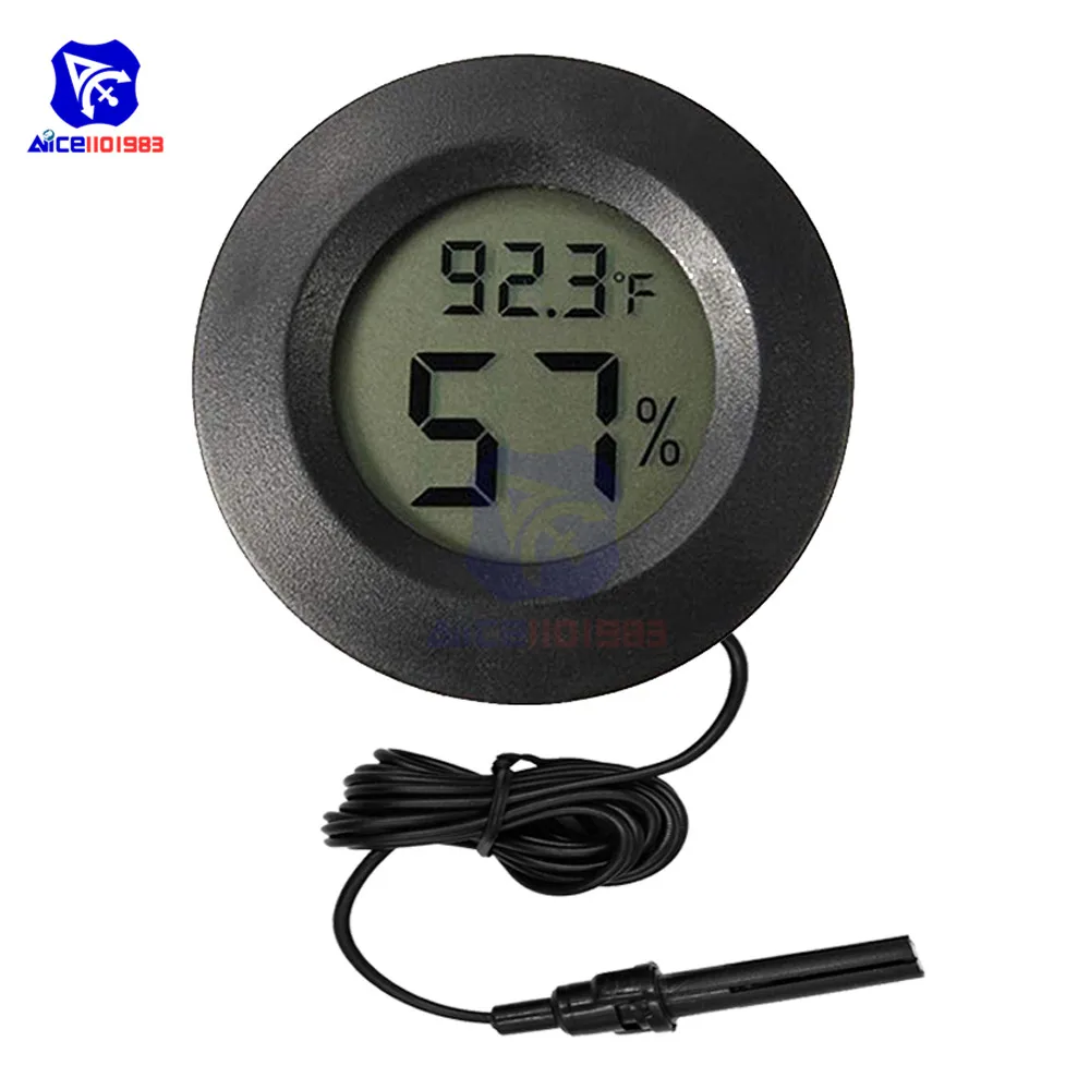 Цифровой ЖК гигрометр термометр по Фаренгейту Измеритель температуры и