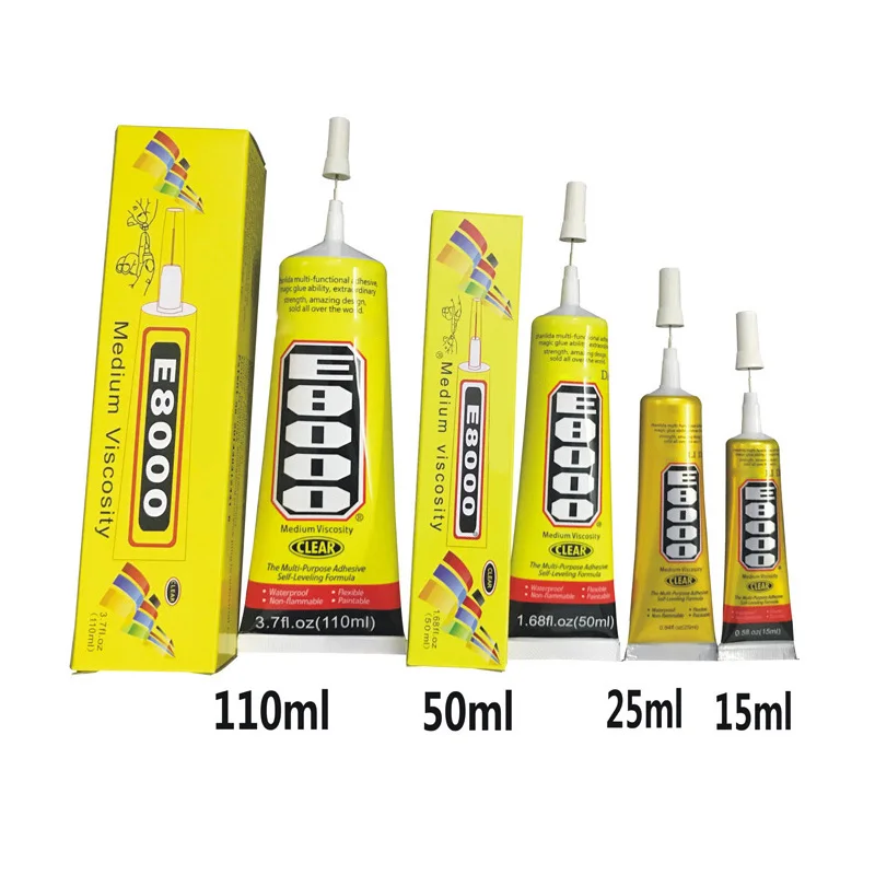 

Adhesive Glue E8000 DIY Transparent Glue Self-adhesive DIY Mobile Phone Box Diamond Clothes Self-leveling Jewelry Glue DTT88