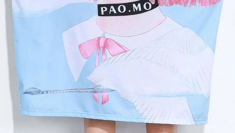 XITAO, уличное платье размера плюс, корейская мода, новинка, о-образный вырез, принт, узор, пэчворк,, летнее, длинное, дикое, Джокер, элегантное, WLD1857