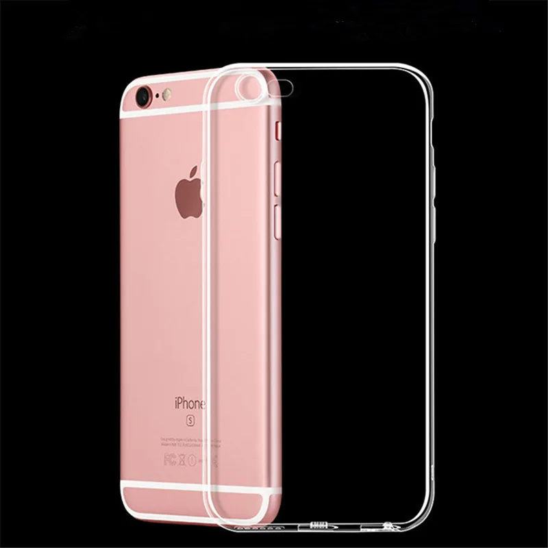 Чехол для iPhone X 8 7 6 6s Plus прозрачный мягкий ТПУ чехол силиконовый защитный рукав 5 5S