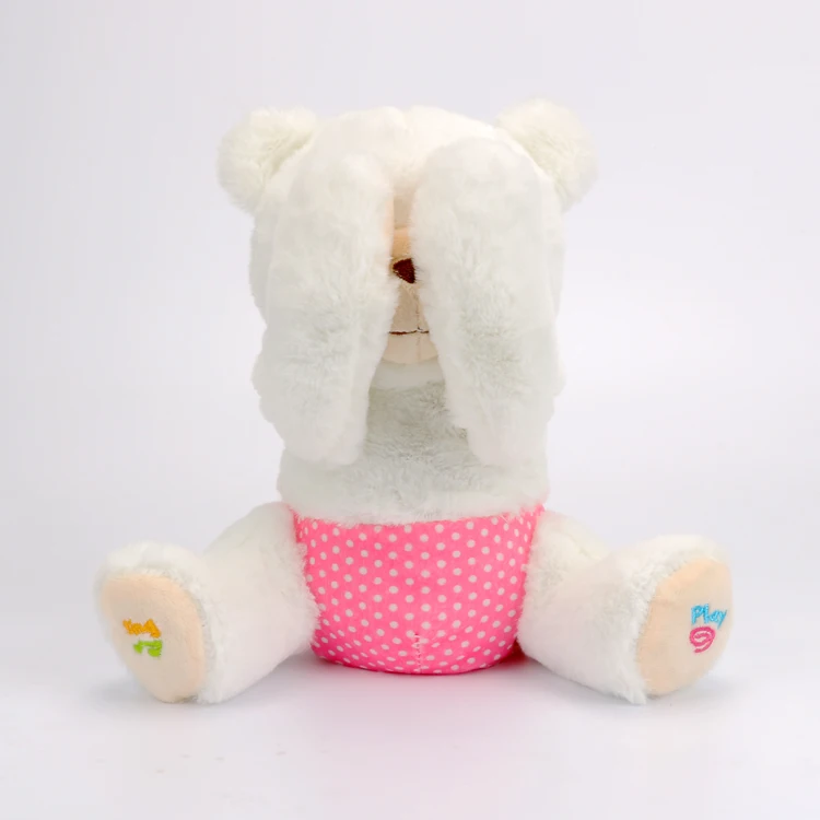 Новый Peek A Boo bear мягкие анимированные плюшевые игрушки медвежонок пение детские