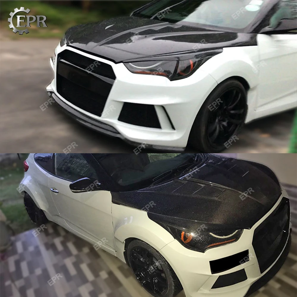FRP переднее крыло для Hyundai Veloster стекловолокно Lordpower широкий корпус тюнинг отделка