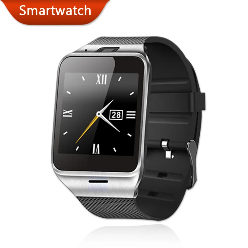 Bluetooth Смарт часы здоровья MP3 Водонепроницаемый шагомер Android SmartWatch gv18 с sim-карты