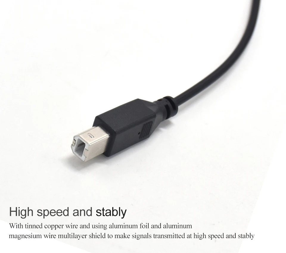 USB 3,1 usb type-C разъем «Папа-папа» для USB 2,0 B Тип Мужской кабель для передачи данных для сотового телефона, MacBook, ноутбука и принтера