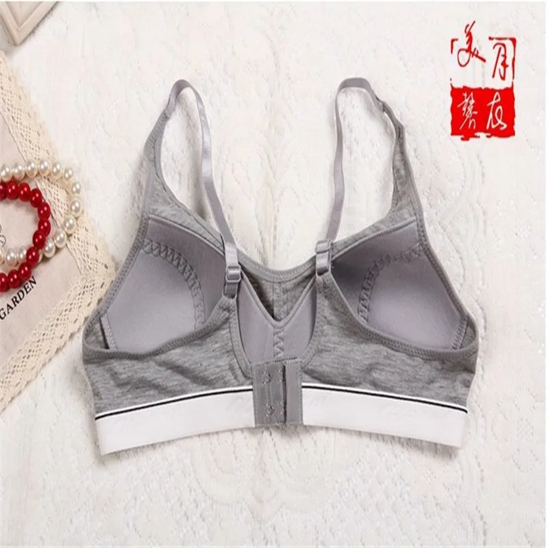 Breathable Cotton Sports Bra 3/4 Cup No Rims Yoga Sleep Jogging Shockproof Breast Underwear | Спорт и развлечения