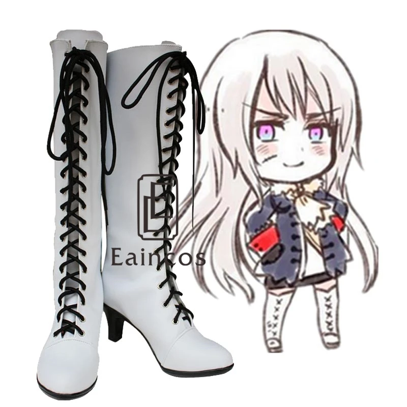 Белые ботинки для косплея аниме APH Axis Powers Hetalia побега Пруссия джулчэнь билшмидт
