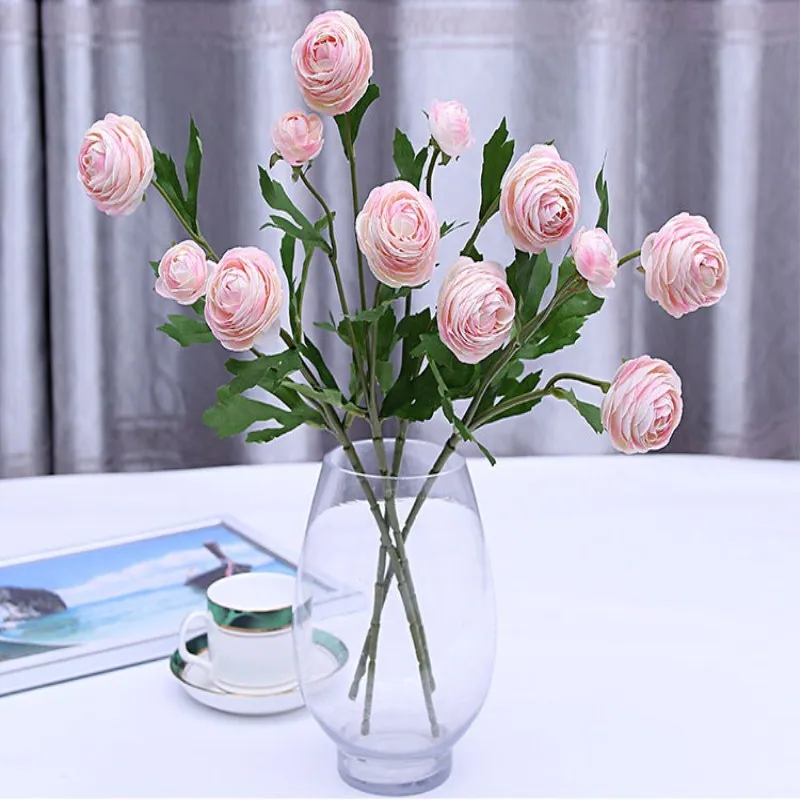 

Emulation flower plastic flower rose single wedding home decoration Free shipping