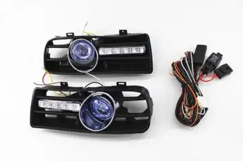 Передняя решетка нижнего бампера вождения синий противотуманная фара комплект с