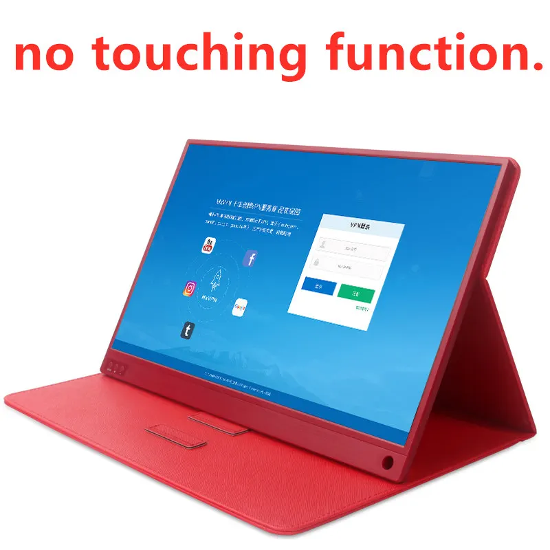 1-None touching Портативный монитор usb type-C Full HD 1080 ips 15,6 дюймовый ЖК-монитор Встроенные двойные динамики совместимы с ноутбуком - Цвет: 1-None touching