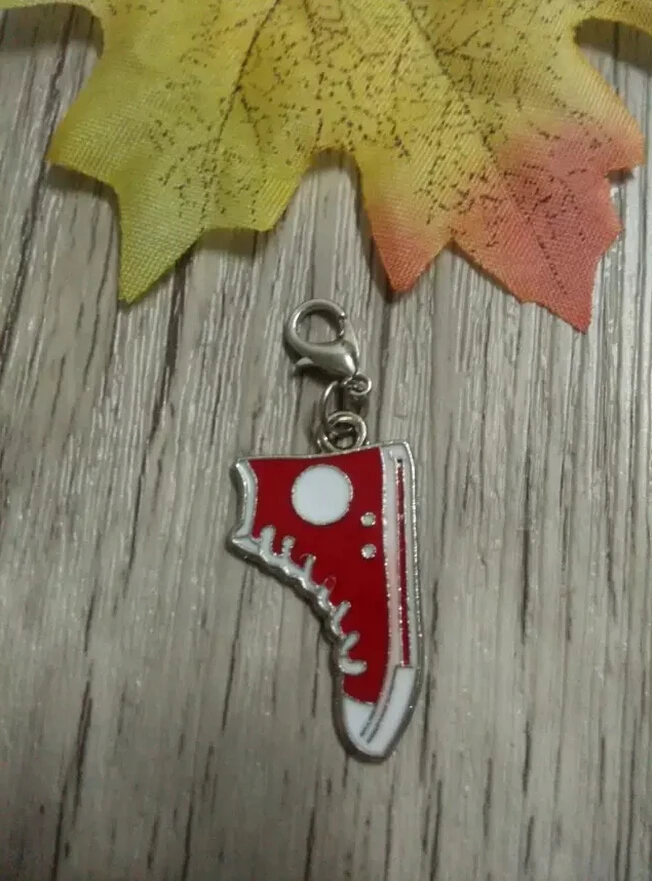 Тибетский серебряный Модный Карабин Застежка Красная эмаль обувь/Сапоги Шарм