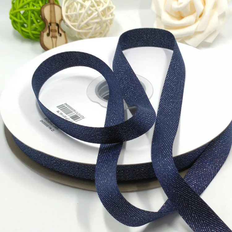 

3/4" inch 19mm Silver Purl Herringbone Twill Ribbon for Hairbands and Hairbows