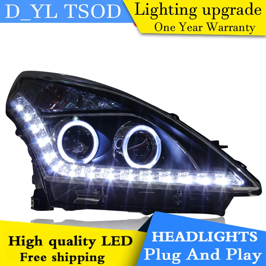 

Car Styling Headlights for Nissan Teana 2008-11 LED Headlight for Teana Head Lamp LED Daytime Running Light LED DRL Bi-Xenon HID