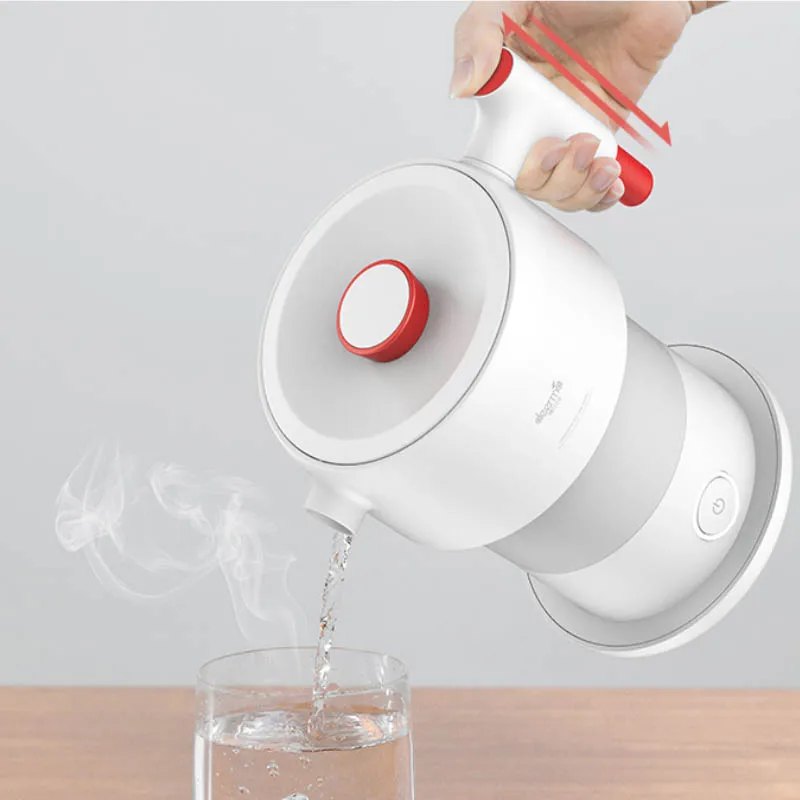 Xiaomi Deerma 0.6L складной портативный Электрический чайник для воды ручной колба