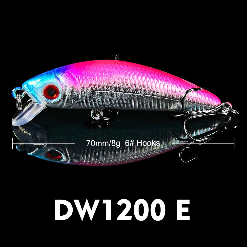 Приманки для рыбалки с принтом FLYBASS Minnow искусственные жесткие приманки 8 г-7 см/5
