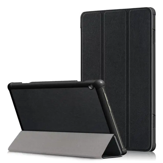 Black Чехол для 10," lenovo tab M10 Tablet для M10 TB-X605F TB-X605L чехол-подставка защитный чехол из искусственной кожи чехол для авто - Цвет: Black