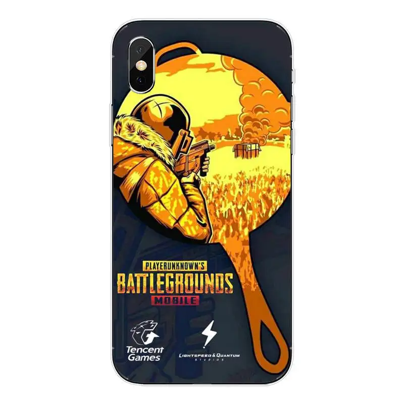 TPU Роскошный мягкий ТПУ чехол для телефона PUBG Game для iPhone 11 Pro MAX SE 6 6splus 7 8Plus 5 5S 6 6S 7 8 MAX XR XS X10 Copue - Color: TPU