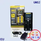 Зарядное устройство NITECORE UMS2 C4 VC4, с ЖК-дисплеем, для литий-ионных, IMR, INR, ICR, LiFePO4, 18650, 14500, 26650, AA, 3,7, 1,2 в, 1,5 в, D4
