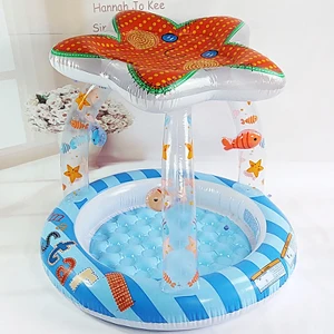 Cute interesting starfish shaped Top-ring Inflatable Support Plastic Bright colors Children's inflatable pool Paddling pool - Цвет: starfish 2