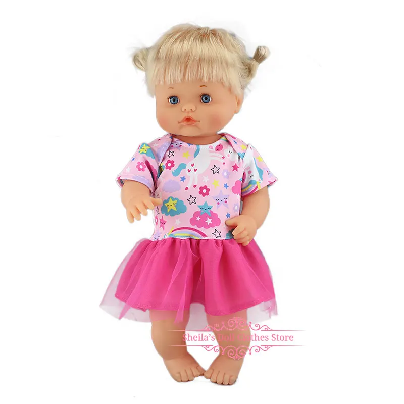 12 Новая модная одежда подходит 40 см 41 см Nenucos кукла Nenuco Ropa su Hermanita фиолетовая футболка с длинными рукавами в фиолетовый горошек штаны с шапочкой - Цвет: 12