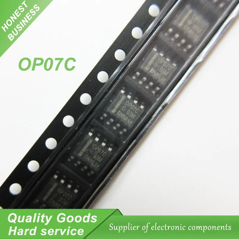 

10pcs OP07C OP07 OP07CDR SOP-8 Operational Amplifiers - Op Amps Low Offset Volt Prec new original