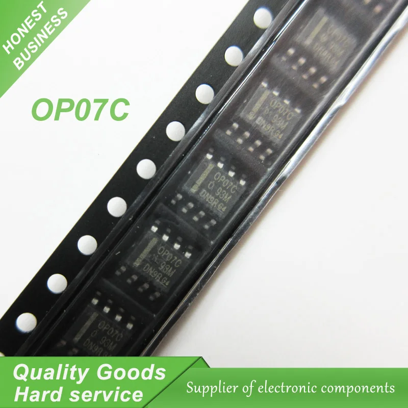 10 шт. OP07C OP07 OP07CDR SOP 8 Операционные усилители Op Amps с низким смещением напряжения Prec