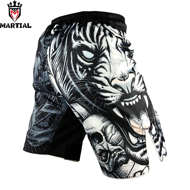 Бойцовские шорты Martial: The TIGER MMA BOXING, четырехсторонней растяжки, подходят для кикбоксинга и фитнес тренировок, мужские.