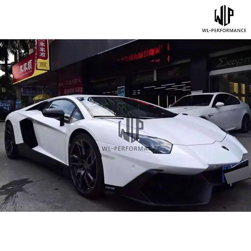 LP700 набор внешних комплектующих к автомобилю переднего бампера для заднего бампера боковые юбки задний спойлер для Lamborghini Aventador LP700 до LP720 стайлинга автомобилей 11-15