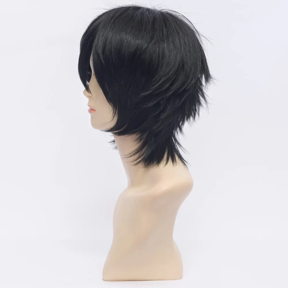 Sword Art Online SAO Kirigaya Kazuto Kirito Short Black Cosplay Wig Synthetic Hair Halloween Costume Party Play Wigs | Тематическая