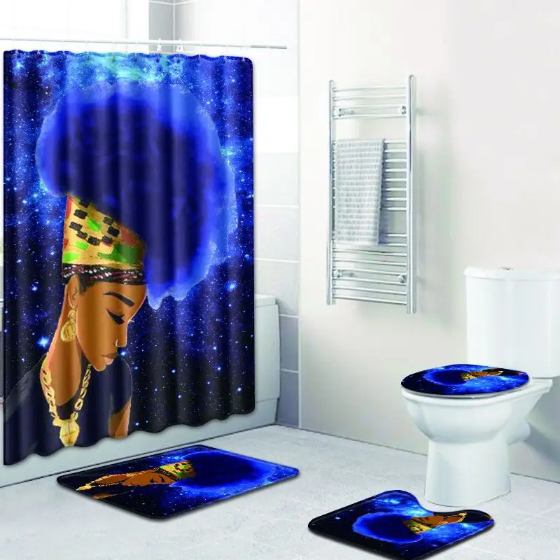 Bathroom Non-Slip Anti Slip Pedestal Rug Lid Toilet Cover Carpet Bath Mat Shower Curtain Floor Rugs | Дом и сад