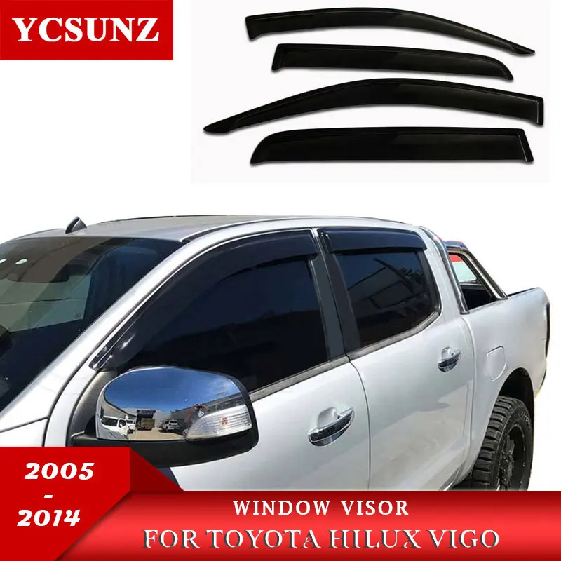 Дефлекторы боковых окон солнцезащитный козырек для Toyota Hilux Vigo 2005