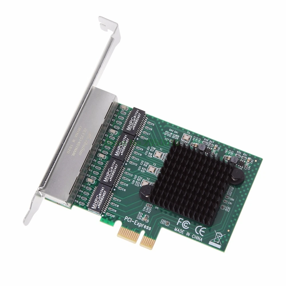 1 комплект для 10/100/1000 M PCIe PCI Express до 4x гигабитная карта Ethernet сетевой адаптер 4 Порты и разъёмы высокое качество C26