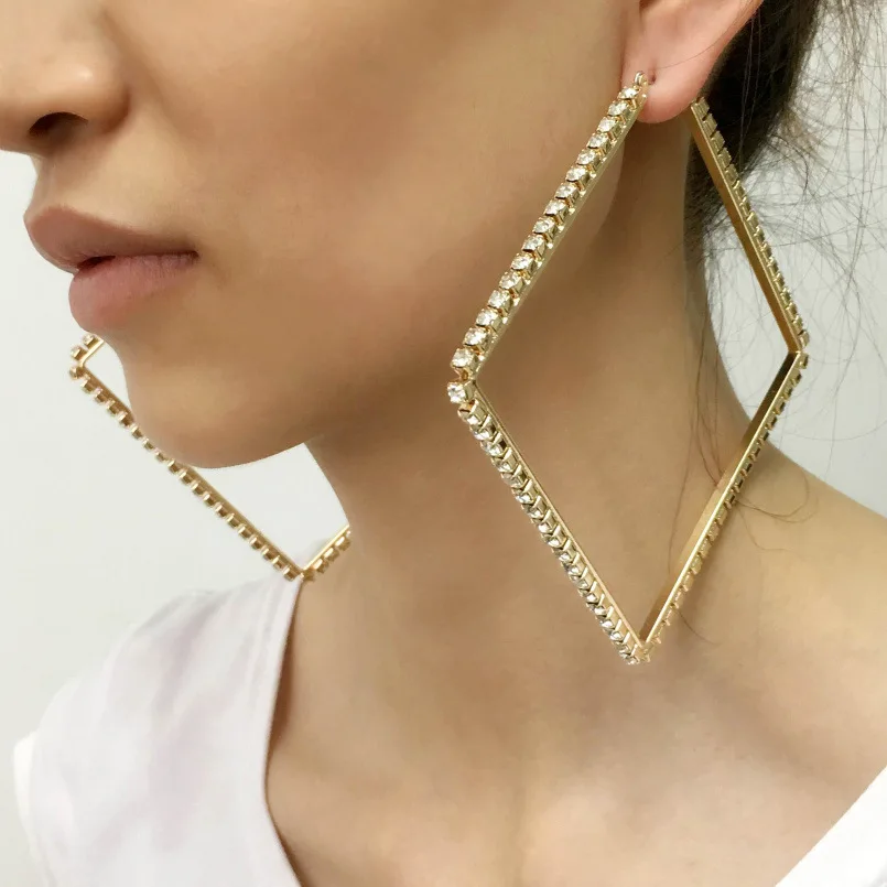 115 мм Большой серьги кольца новый стиль fashion night вечерние женские Серьги