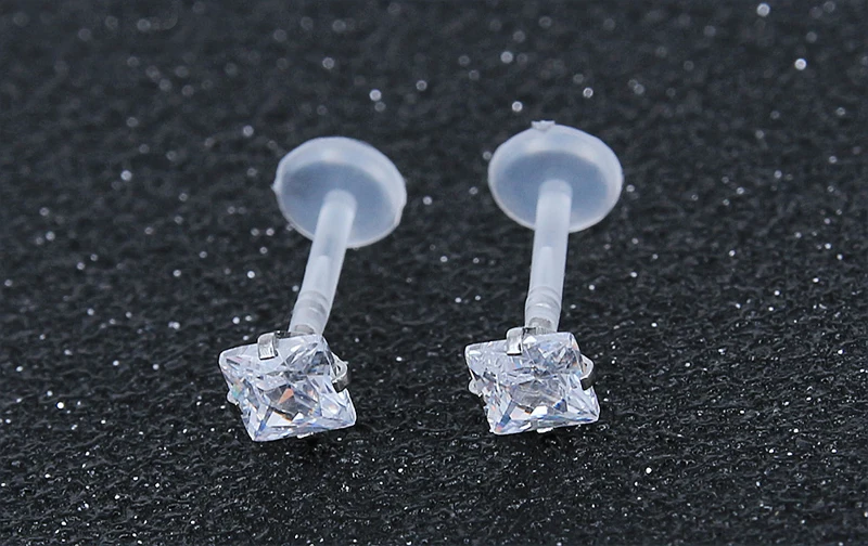 Bioflex Labret Tragus helix губы Монро Бар с хирургической стальной зубец кубический циркон 4 шт./партия