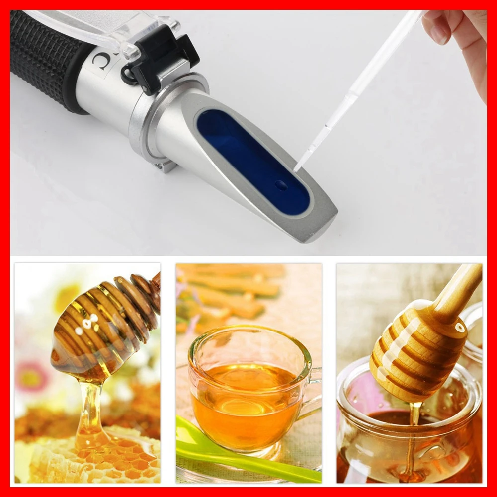 RZ высокое качество Brix Be Water 3 в 1 58% ~ 92% концентрация рефрактометр для мёда Bee Sugar Food