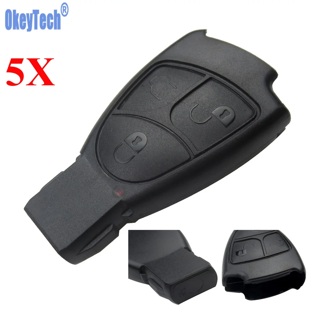 OkeyTech 5 шт./лот чехол для дистанционного ключа от машины Mercedes Benz MB C E ML S SL SLK CLK AMG
