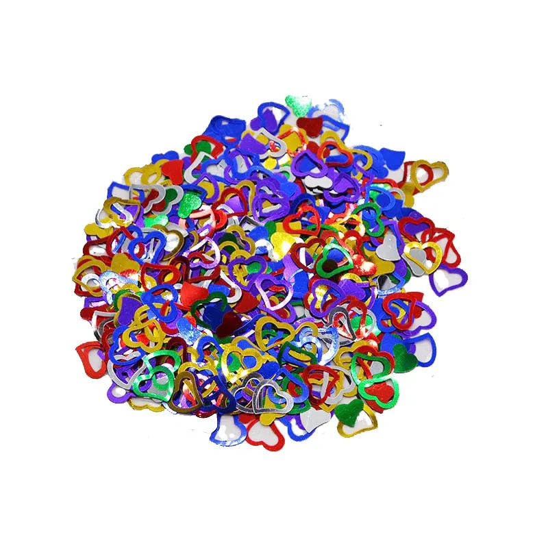 multicolor 600 шт./лот, многоцветное Сверкающее Сердце Любви, свадебное праздничное конфетти украшение стола, декоративные принадлежности на День святого Валентина - Цвет: multicolor